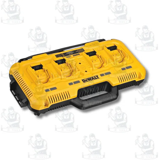 + + DEWALT แท่นชาร์จ แบตเตอรี่ 4ช่อง รุ่น DCB104-QW กระแสไฟขาออก 8A ต่อพอร์ต DCB104 3