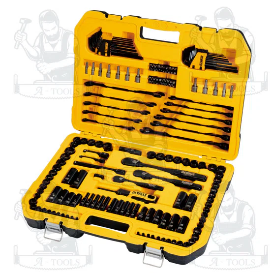 DEWALT ชุดบล็อก 184 ชิ้น รุ่น DWMT45184-1 ดีไซน์โครเมียมสีดำ ทนทาน **ส่งเร็ว ของแท้100%** 2