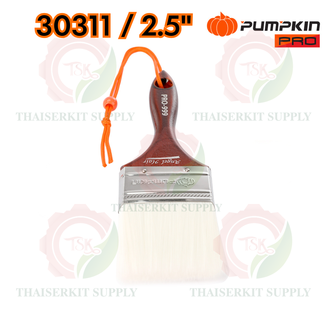 PUMPKIN แปรงทาสี ด้ามไม้ รุ่นขนละเอียดPRO-999 30308 1″ /30309 1.5″ /30310 2″ /30311 2.5″ /30312 3″ /30313 4" **ส่งเร็ว** 9