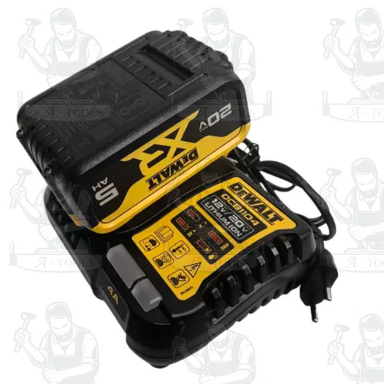 DEWALT รุ่น DCB1104P1-B1 ชุดแบตเตอรี่และแท่นชาร์จ (ชุดแบต5.0Ah 20V ) สินค้าพร้อมส่ง ของแท้ 100% 4