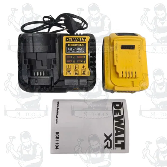 DEWALT รุ่น DCB1104P1-B1 ชุดแบตเตอรี่และแท่นชาร์จ (ชุดแบต5.0Ah 20V ) สินค้าพร้อมส่ง ของแท้ 100% 3