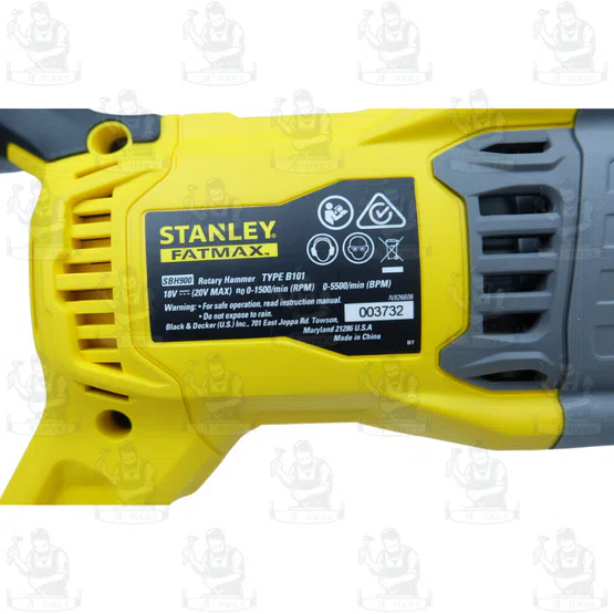 STANLEY สว่านโรตารี่ไร้สาย 20V รุ่น SBH900M2K-B1 ไร้แปรงถ่าน (แบต 4.0Ah x2) รับประกัน2ปี **ส่งเร็ว ของแท้100%** 4
