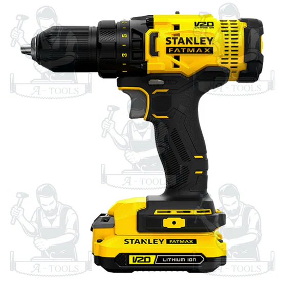 + + STANLEY สว่านไร้สาย 20V รุ่น SCD700D2K-B1 (แบต 2.0Ah x2) หัวจับ13มม. รับประกัน2ปี 3