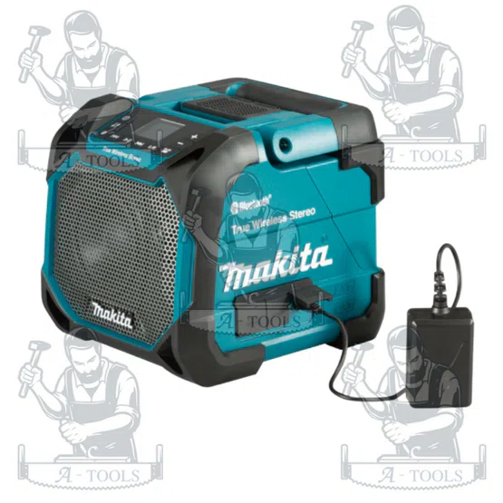 MAKITA ลำโพงบลูทูธไร้สาย รุ่น DMR203 รองรับแบตเตอรี่ 12V / 18V เชื่อมต่อผ่าน Bluetooth เวอร์ชั่น 5.0 (ตัวเปล่า) พร้อมส่ง 2