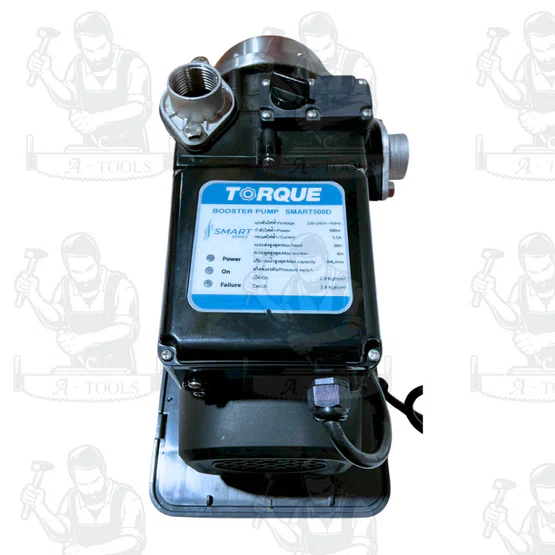 TORQUE ปั๊มน้ำ อัตโนมัติ รุ่น TQ-WP-SMART500D (แบบเสียงเงียบ)  BOOSTER PUMP สินค้าพร้อมส่ง 5