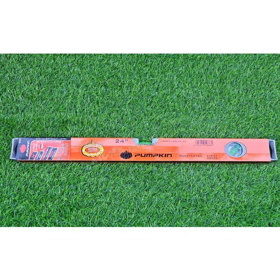 PUMPKIN ระดับน้ำ แม่เหล็กแถบ 24นิ้ว รุ่นหนาพิเศษ พัมคิน รุ่น 24B-24 / 28228 24" หลอดลูกน้ำใหญ่พิเศษ ผลิตจากAcrylic 2