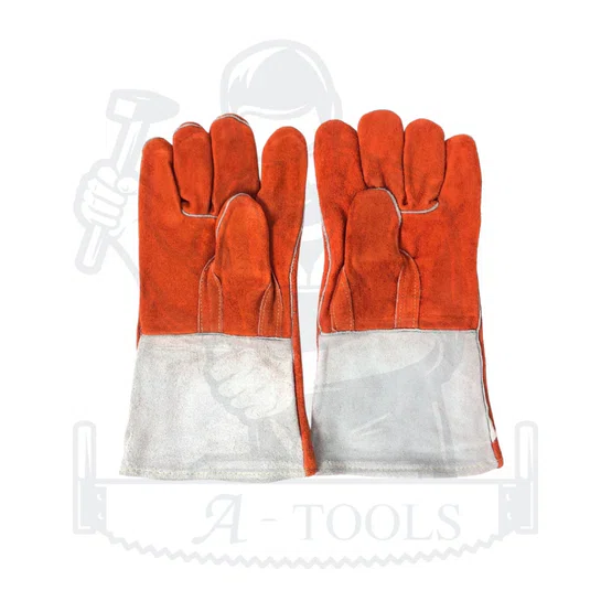 SATA ถุงมือเชื่อม นิ้วหัวแม่มือตรง (XL) รุ่น FS0106 ผลิตจากหนังวัวหุ้มฉนวนคุณภาพสูง 5