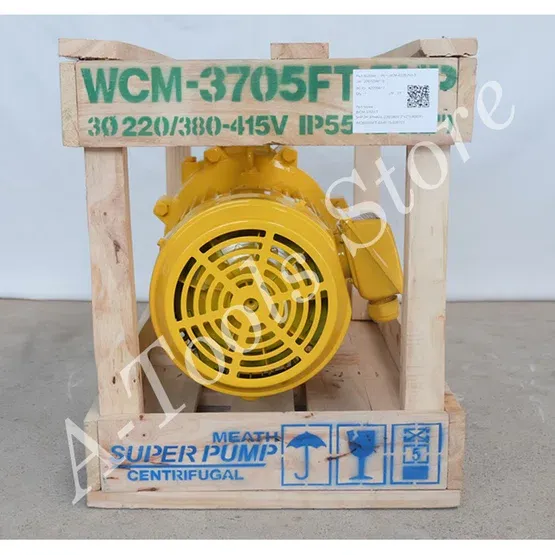 MITSUBISHI ปั๊มน้ำหอยโข่ง ปั๊มน้ำไฟฟ้า 2" x 2" x 5HP 380V รุ่น WCM-3705FT หน้าแปลน 2นิ้ว 5แรงม้า หน้าแปลน มิตซูบิชิ 3