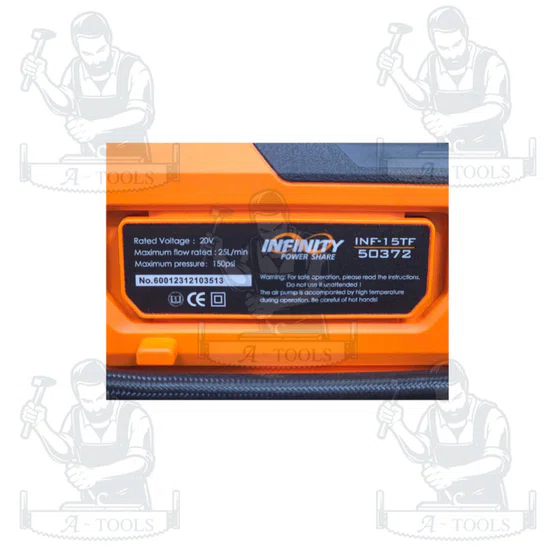 PUMPKIN เครื่องสูบลมยาง ไร้สาย 20V รุ่น 50372 แรงดันสูงสุด 150psi พกพาสะดวก **ส่งเร็ว ของแท้100%** 4