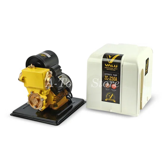 VALU ปั๊มน้ำ อัตโนมัติ แวลู รุ่น ZC250A พร้อมฝาครอบ 370W ใบพัดทองเหลือง ขดลวดทองแดง ปั๊มออโต้ ปั๊มน้ำออโต้ 6