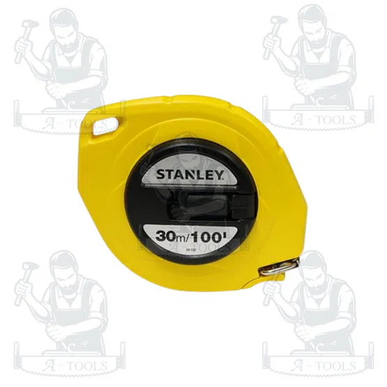 STANLEY เทปวัดเหล็ก รุ่น 34-104 ยาว15เมตร/50FT, 34-107 ยาว30m./100FT เทปวัดสายโลหะ/สายแข็ง 5