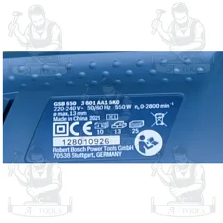 BOSCH COMBO SET 2 ชิ้น สว่านโรตารี่รุ่น GBH220+สว่านกระแทกรุ่น GSB550 สำหรับเจาะไม้ เจาะเหล็ก เจาะคอนกรีต สินค้า 4