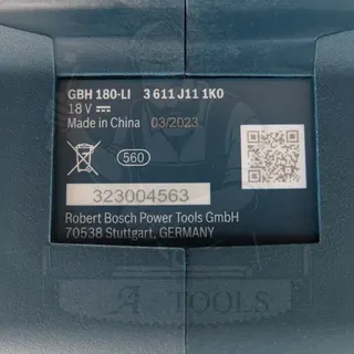 BOSCH สว่านโรตารี่ ไร้สาย 18V บ๊อช รุ่น GBH180-LI SOLO (ตัวเปล่า) 06119111K0 SDS PLUS GBH180LI 6