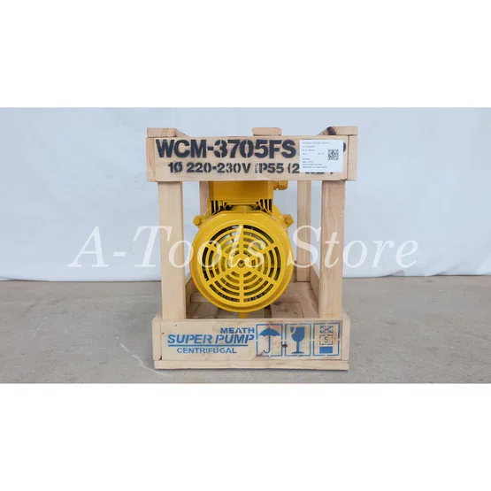 MITSUBISHI ปั๊มน้ำหอยโข่ง ปั๊มน้ำไฟฟ้า 2" x 2" x 5HP 220V รุ่น WCM-3705FS หน้าแปลน 2นิ้ว 5แรงม้า หน้าแปลน มิตซูบิชิ 4
