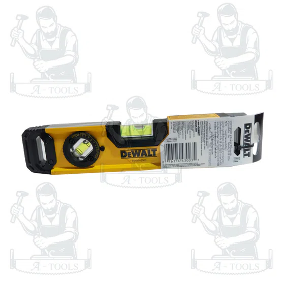 DEWALT ระดับน้ำ Torpedo Level ขนาด 25 ซม. รุ่น DWHT43003 มีแถบแม่เหล็กและฐาน แข็งแรง ทนทาน ของแท้ พร้อมส่ง 3