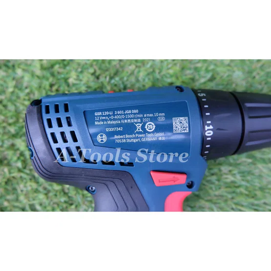 BOSCH สว่าน ไขควง ไร้สาย 12V บ๊อช รุ่น GSR 120-LI (แบต2ก้อน2.0Ah+แท่นชาร์จ) สว่านไร้สาย GSR120 LI สว่านแบต 06019G80K0 3