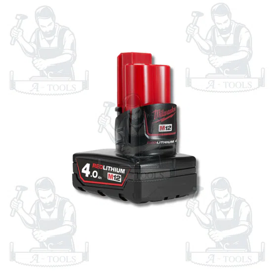 Milwaukee แบตเตอรี่ 12 โวลต์ 4.0 Ah. รุ่น M12 B4 รับประกัน 1 ปี ของแท้ 3