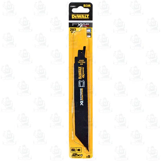 DEWALT ใบเลื่อยชักตัดเหล็ก รุ่น DT99552-QZ ขนาด 203 มม. 14-18 ฟัน (5 ใบ/แพ็ค) ทนต่อความร้อนสะสม ของแท้ 2