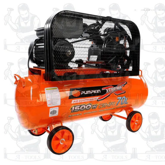 PUMPKIN ปั๊มลม สายพาน 70ลิตร พัมคิน รุ่น PTT-M2HP70 / 31552 มอเตอร์ 2แรงม้า 1500วัตต์ รับประกัน18เดือน *ส่งเร็ว ของแท้* 3