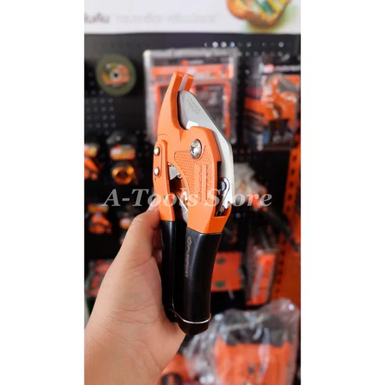 PUMPKIN กรรไกรตัดท่อ PVC พัมคิน รุ่น 33605 / PTT-601 ตัดท่อ 1-5/8" (42mm.) ด้ามจับชุบยาง จับถนัดมือ ไม่ลื่น **ของแท้100% 4