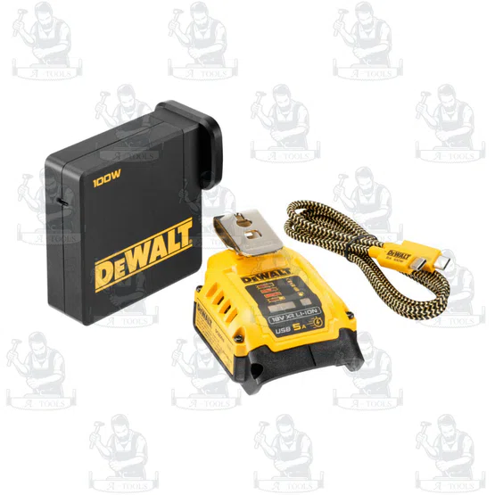 DeWALT ชุด อุปกรณ์ชาร์ตแบตเตอรี่ อเนกประสงค์ รุ่น DCB094K-QW 18V USB-C Charging-Kit รับประกัน 3 ปี ของแท้ 3