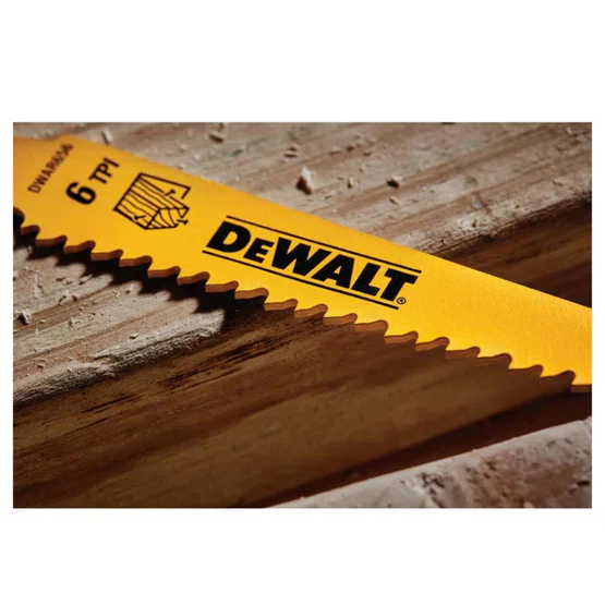 DEWALT ใบเลื่อยชักตัดไม้ 6" 6TPI รุ่น DW4802 (5ใบ/แพ็ค) **ส่งเร็ว ของแท้100%** 3