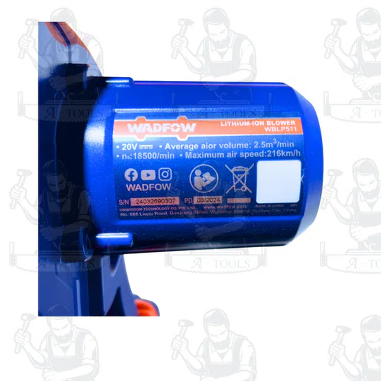 WADFOW เครื่องเป่าลมไร้สาย รุ่น WBLP511 เครื่องมือไฟฟ้า เครื่องเป่าลม วัตโฟว์ สินค้า 6