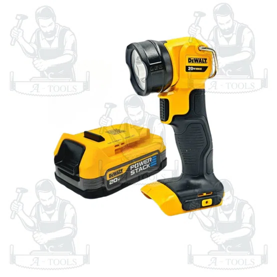 DEWALT ไฟฉาย LED รุ่น DCL040E1-B1 พร้อม แบตเตอรี่ Powerstack 20V Max 1.7AH รับประกัน 3 ปี 2