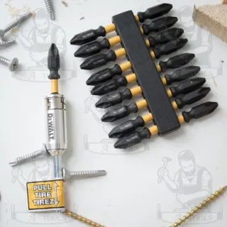 DEWALT ดอกไขควง2ด้าน PH2 FLEXTORQ 65มม. 10ชิ้น รุ่น DWA2SD65 พร้อมปลอกแม่เหล็ก ของแท้ 100% พร้อมส่ง 3