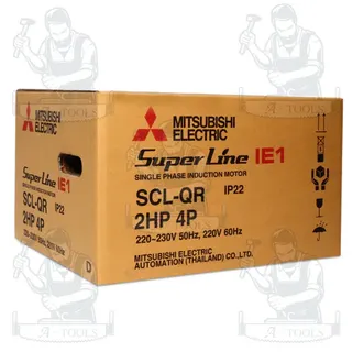 มอเตอร์ MITSUBISHI รุ่น SCL-QR กำลัง 2 แรงม้า  1 เฟส 220 โวลต์ 4 โพล 2 สาย IP22 ความเร็วรอบ 1450 RPM  พร้อมส่ง แท้ 100% 4