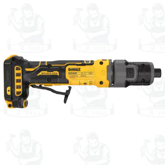 DEWALT รุ่น DCG420N-KR เครื่องเจียร์คอตรงไร้สาย 4 นิ้ว ขนาดกะทัดรัด ตัวเครื่องบาง ช่วยให้เข้าถึงพื้นที่แคบได้ง่าย 2