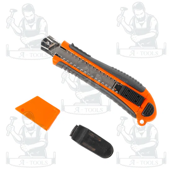 PUMPKIN มีดคัตเตอร์ใหญ่ 12121/BA-222 ด้ามคัตเตอร์ ผลิตจากพลาสติก ABS 100%ขอบด้ามจับเป็นยางเพิ่มความกระชับในการจับมากขึ้น 6