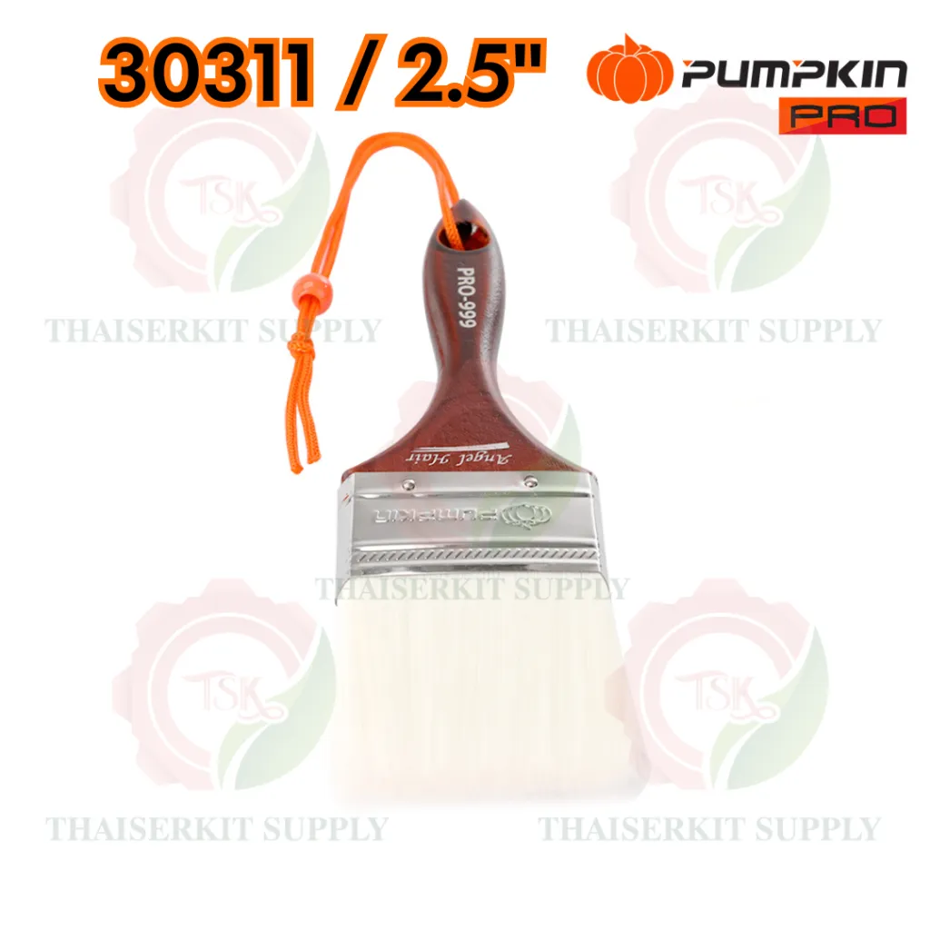 PUMPKIN แปรงทาสี ด้ามไม้ รุ่นขนละเอียดPRO-999 30308 1″ /30309 1.5″ /30310 2″ /30311 2.5″ /30312 3″ /30313 4" **ส่งเร็ว** 17