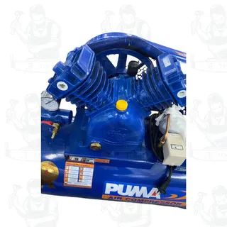 PUMA รุ่น PP21-PPM220V ชุดปั๊มลม ปั๊มลมแบบลูกสูบสายพาน 92L 1HP 2สูบ+มอเตอร์ เหมาะกับงานซ่อมทั่วไป สินค้าพร้อมส่ง 5
