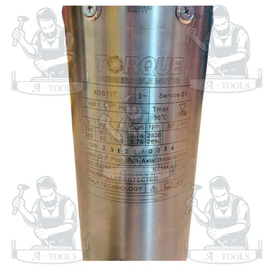 TORQUE รุ่น TQ-WP-DW-4DLBM14-4/T  SET 380V ปั๊มบาดาล 4" x 1.5 HP [14 ใบพัด] (ฝาบ่อ 1 1/2") สินค้าพร้อมส่ง ของแท้ 100% 5