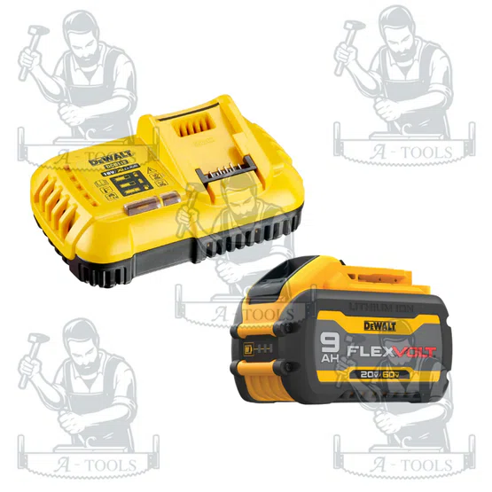 DEWALT เครื่องเล็มหญ้าไร้สาย รุ่น DCMAS5713X1-B1 60V Max (แบต 9.0AH x1) เครื่องตัดหญ้า DCMAS5713 4