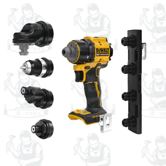 DEWALT รุ่น DCD803B (เครื่องเปล่า) สว่าน เปลี่ยนหัวได้ ATOMIC Multi-Head 20V ใช้งานได้หลากหลายด้วยอุปกรณ์เสริมหัวจับโลหะ 2