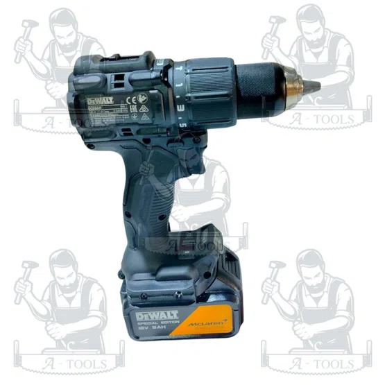 DEWALT รุ่น DCD86MP1T-QWP สว่านกระแทกไร้สาย 20V XR McLaren ไฟ LED ใต้เครื่อง 3โหมด(แบต 5AH x 1และแท่นชาร์จ) ฟรีเสื้้อ 3