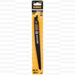 DEWALT ใบเลื่อยชักตัดไม้ รุ่น DT99555-QZ ขนาด 203 มม. 6 ฟัน (5 ใบ/แพ็ค) ทนต่อความร้อนสะสม ของแท้ 4