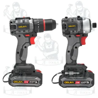 OSUKA ชุดสว่าน+ไขควงกระแทกไร้สาย 20V รุ่น OCK152-D2 (แบต20V 2.0Ah x2 +แท่นชาร์จ) สินค้า 3