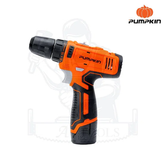 PUMPKIN สว่านไร้สาย พัมคิน รุ่น 50214-15B2 / J-12D1502 3/8" 10mm. (แบต12V 1.5Ah x2ก้อน+ที่ชาร์จ) เจาะเหล็ก/ไม้ ของแท้ 2