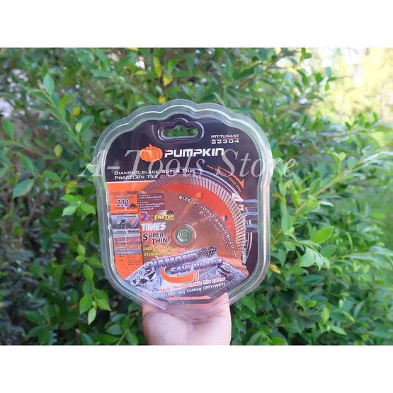 PUMPKIN​ ใบตัดกระเบื้อง​ 4นิ้ว พัมคิน รุ่น 22304 / PTT-TUR4-ST ใบตัดเพชร แผ่นบางพิเศษ 0.8มม. ตัดปูน กระเบื้อง หินอ่อน 3