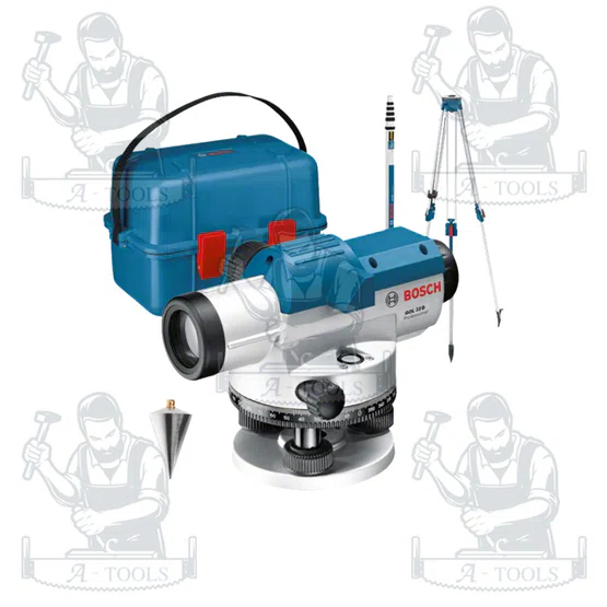 BOSCH กล้องวัดระดับ GOL 32D พร้อมขาตั้ง BT160 + ไม้สต๊าฟ GR500 ขยายได้ 32 เท่า (IP54) ของแท้ 5