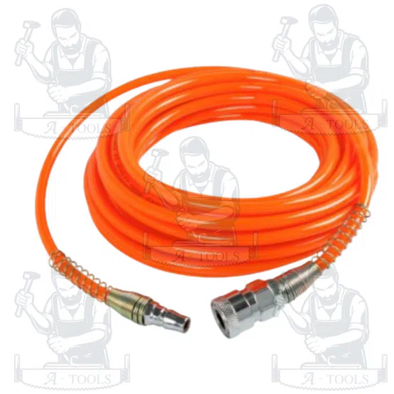 PUMPKIN สายลมแบบตรง+coupler 5x8 รุ่น APOLLO รหัส 31481 31482 31483 สีส้ม ความยาว 10 15 20 เมตร สินค้า 5
