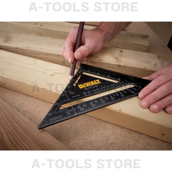 DEWALT ฉากสามเหลี่ยม อลูมิเนียมสีดำ 7นิ้ว รุ่น DWHT46031-0 **ส่งเร็ว ของแท้100%** 4