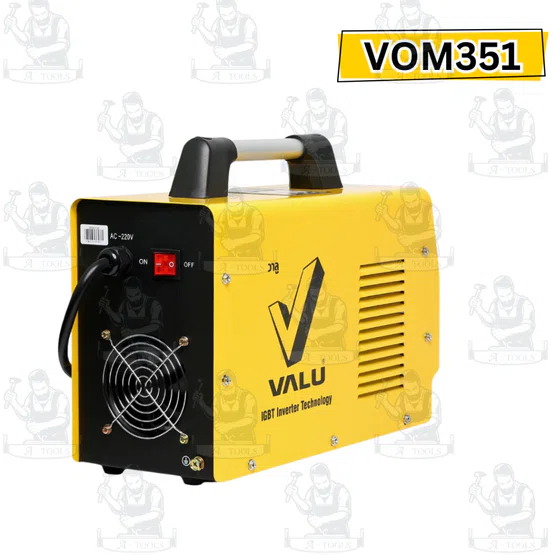 VALU ตู้เชื่อม (IGBT) รุ่น VOM201 กระแสไฟเชื่อม 20 - 180 แอมป์ กำลังไฟฟ้า 6.2 KVA ขนาดลวดเชื่อม 1.6 - 3.2 มม. (แวลู) 4