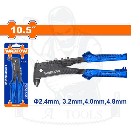 WADFOW คีมย้ำรีเวท 10.5" รุ่น WHR1610 และ WHR2610 คีมย้ำ อะลูมิเนียม คุณภาพดี แข็งแรง ใช้งานง่าย 8
