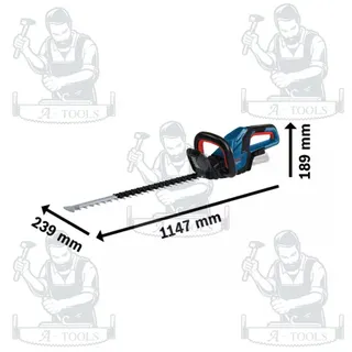 BOSCH เครื่องตัดแต่งพุ่มไม้ไร้สาย 18 V. รุ่น GHE 18V-60 มอเตอร์ไร้แปรงถ่าน ความยาวใบเลื่อย 60 ซม. ของแท้ 3