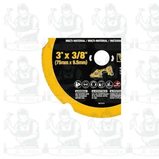DEWALT  ใบตัดเพชรอเนกประสงค์ 3 นิ้ว สำหรับเครื่องตัดรุ่น DCS438 รุ่น DW8530 รูใบ 3/8 นิ้ว(9.5มม.) ของแท้ พร้อมส่ง 3