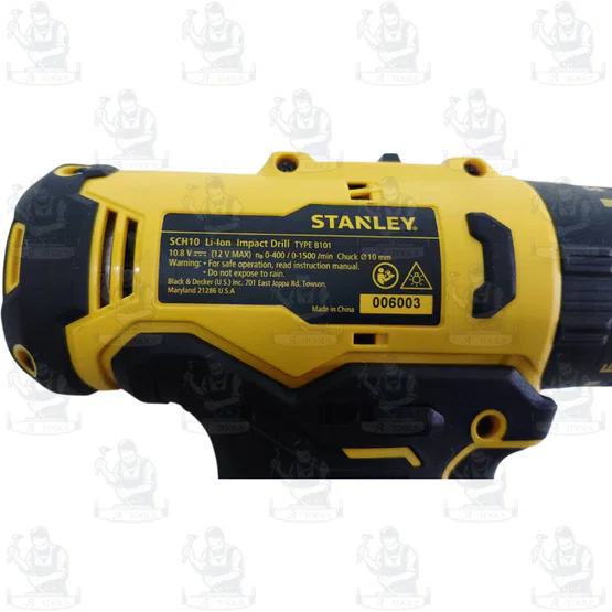 STANLEY สว่าน กระแทกไร้สาย 12V รุ่น SCH10D1-B1 (แบต 2.0AH x1 +แท่นชาร์จ) ใช้เจาะไม้ โลหะ อิฐ ขันสกรู 5